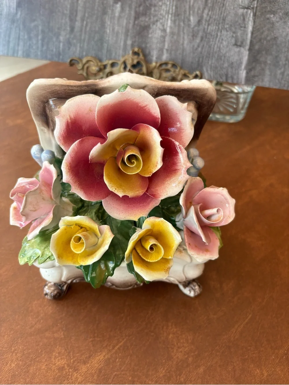 Handcrafted Ceramic Floral Centerpiece